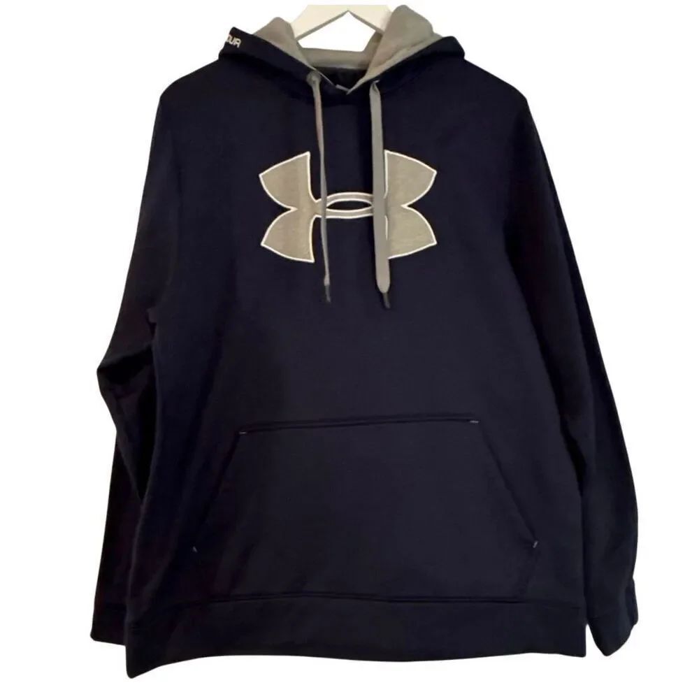 Under Armour navy men’s logo hoodie size large